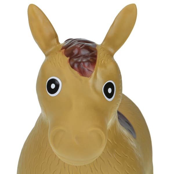 Springhest i lysebrun
