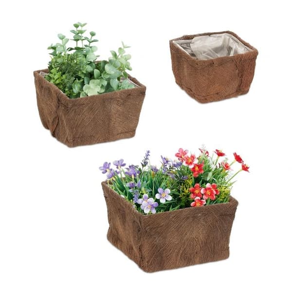 Blomsterpotte - sett med 3