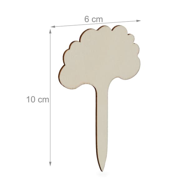 Planteplugger av tre - 100 stk