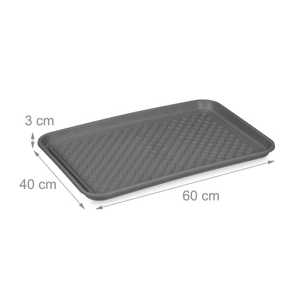 sæt med 3 drypbakker til sko 60 x 40 cm