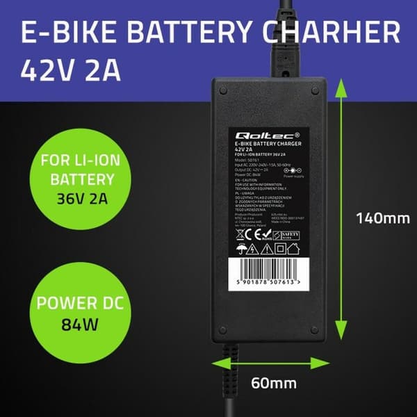Batteriladdare Qoltec 50761
