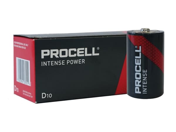 Duracell - Procell Itense Alkaline Batteri 1,5 V Lr20 D - 10 Stk