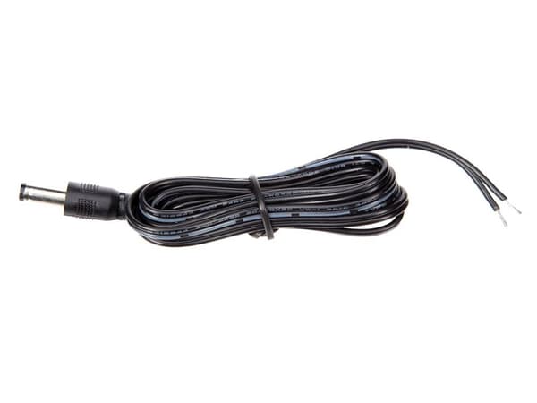 1,30 M Strømkabel Med 2,1X5,5 Mm Hann DC Plugg