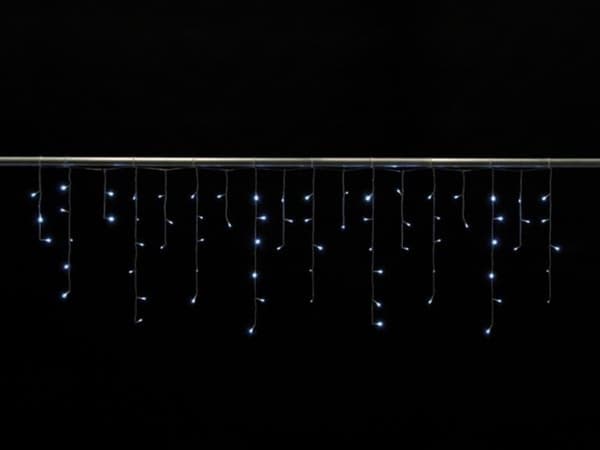Cascade Light Led - 2 X 0,6 M - 72 hvide lamper - Gennemsigtig ledning - Modulator - 24 V