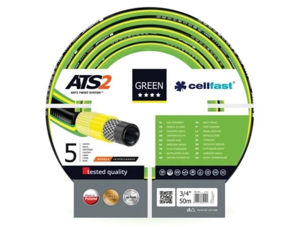 Cellfast - Puutarhaletku - Vihreä Ats2™ - 3/4" - 50 M