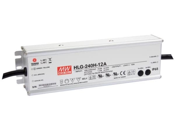 Bytte strømforsyning - Enkel utgang - 240 W - 12 V