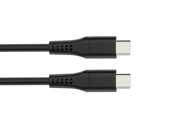 Usb-kabel - Usb 2.0 C til C 60W, 480 Mbps, nikkelbelagt, Tpe-kabel - 1 meter