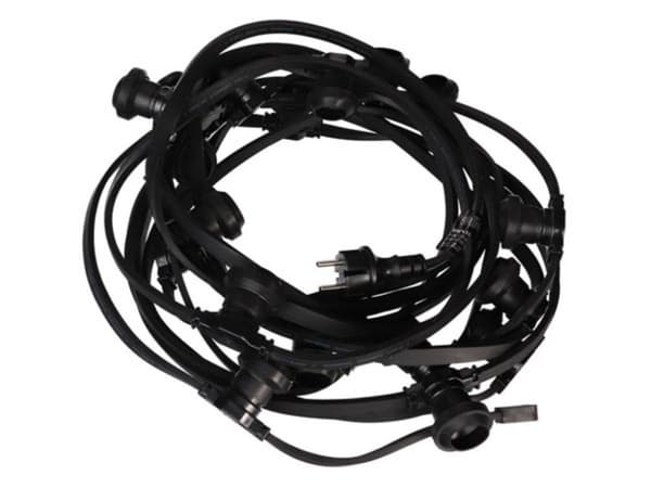 Led-festljuskedja - 50 E27-uttag - inga glödlampor - 25 M