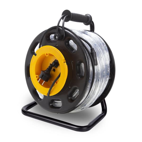 Led Rope Light Drum - 30 M - Cold White - Security Lighting For Professionals