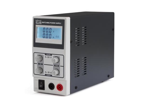 Dc Lab Switching Mode Strömförsörjning 0-30 Vdc / 0-10 A Max med LCD-skärm