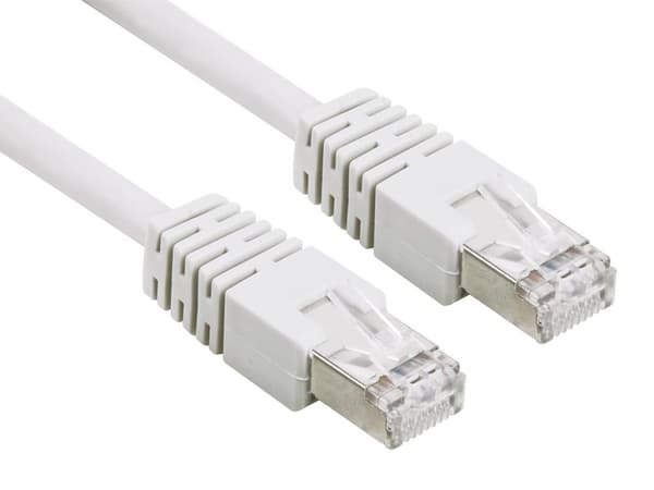 Cat6 U/Utp nätverkskabel, Cca, 5M, Vit
