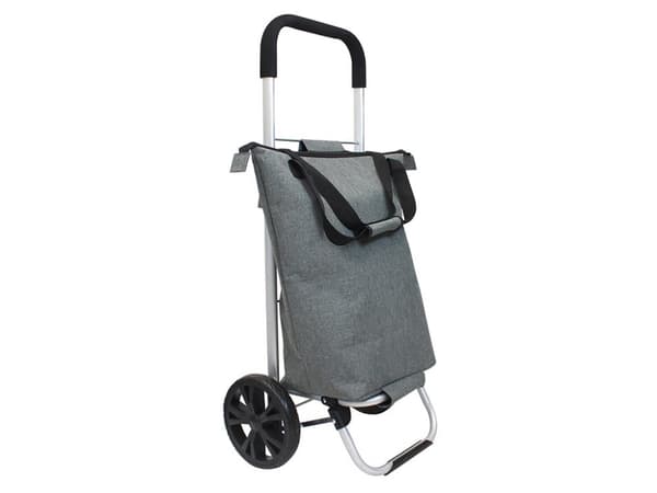 Handlevogn - 60 L - Store hjul - Avtagbar veske