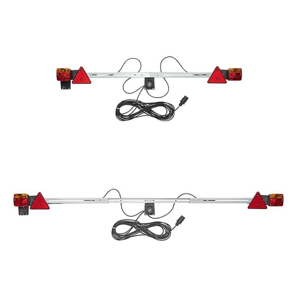 Trailerboard metal 140-200cm teleskopisk + 12M kabel