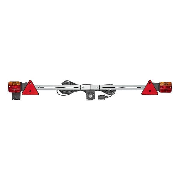 Trailerboard metal 140-200cm teleskopisk + 12M kabel