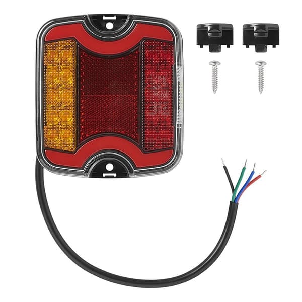 Baglygte 4 funktion 105 x 95 mm LED + GLOW venstre