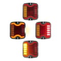 Miniatyrbillede 6 af 7: Baglygte 4 funktion 105 x 95 mm LED + GLOW venstre