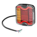 Miniatyrbillede 1 af 7: Baglygte 4 funktion 105 x 95 mm LED + GLOW venstre