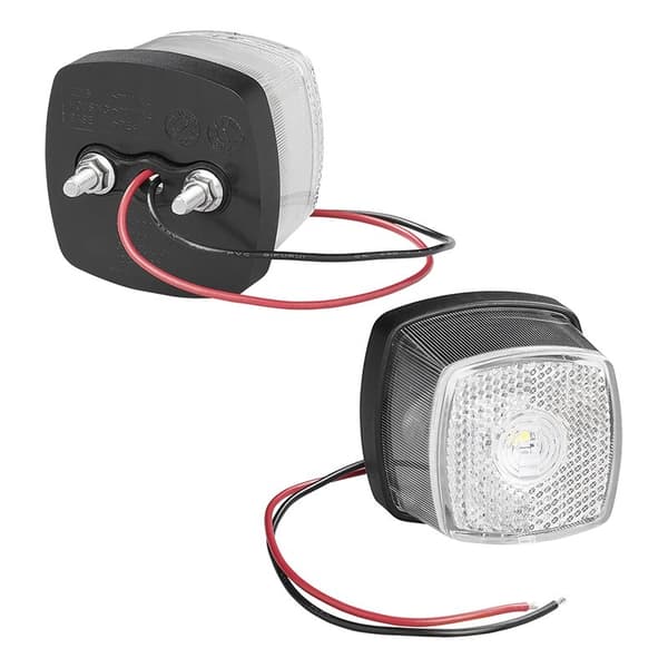 Främre positionslampa 9-30V vit 61 x 61 mm LED