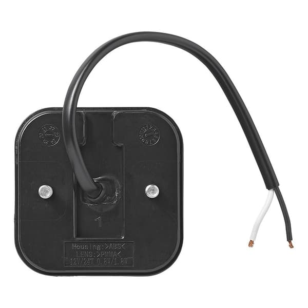 Bakre positionslykta 12/24V röd 65 x 65 mm LED
