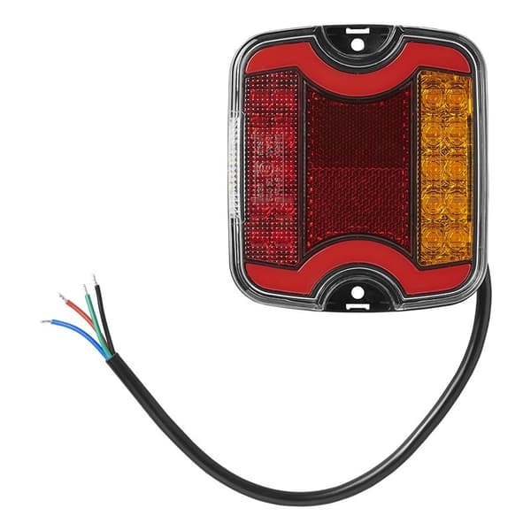 Baklykt 4 funksjon 105 x 95 mm LED + GLØD høyre