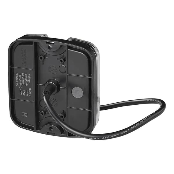 Baklykt 4 funksjon 105 x 95 mm LED + GLØD høyre