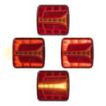 Miniatyrbilde 6 av 7: Baklykt 4 funksjon 106 x 99 mm LED høyre