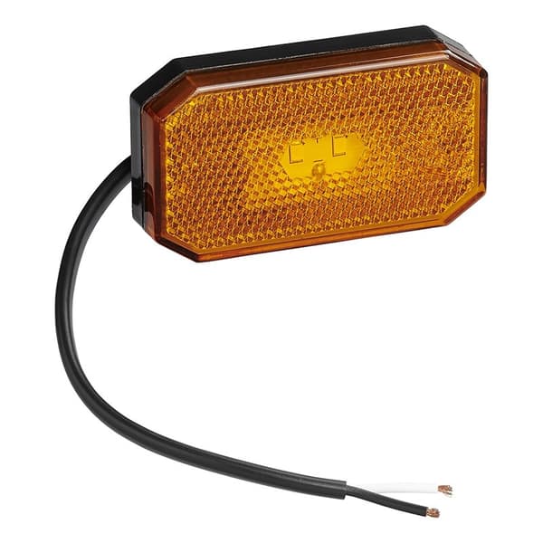Sidemarkeringslampe 12/24V rav 80 x 44 mm LED