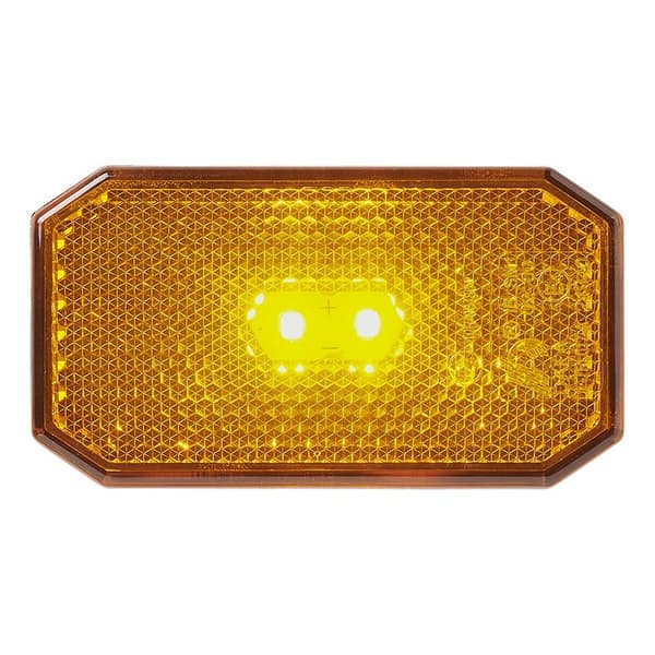 Sidemarkeringslampe 12/24V rav 80 x 44 mm LED