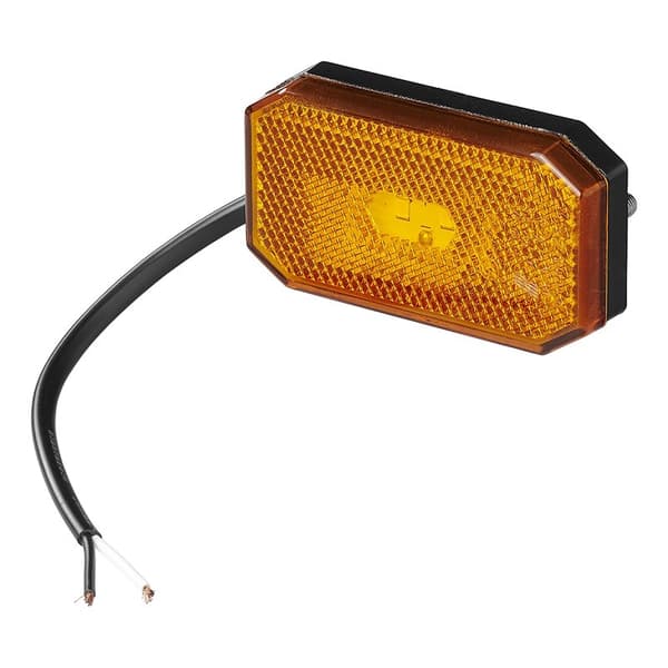 Sidemarkeringslampe 12/24V rav 80 x 44 mm LED