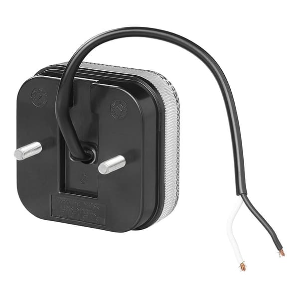 Främre positionslampa 12/24V vit 65 x 65 mm LED