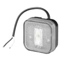 Miniatyrbild 1 av 7: Främre positionslampa 12/24V vit 65 x 65 mm LED