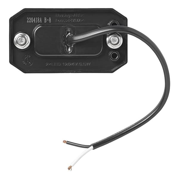 Bakre positionslykta 12/24V röd 80 x 44 mm LED