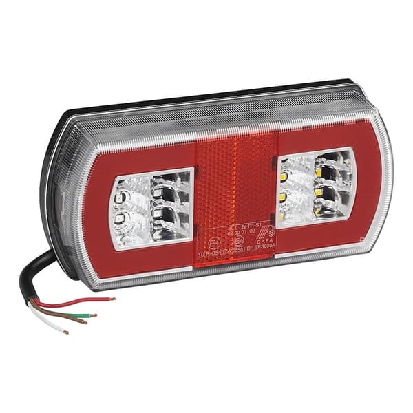 Baklykta 5 funktion 225 x 105 mm 43LED höger