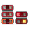 Miniatyrbild 6 av 7: Baklykta 5 funktion 225 x 105 mm 43LED höger