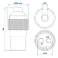 Miniatyrbilde 7 av 7: Plugg 2-pins PVC