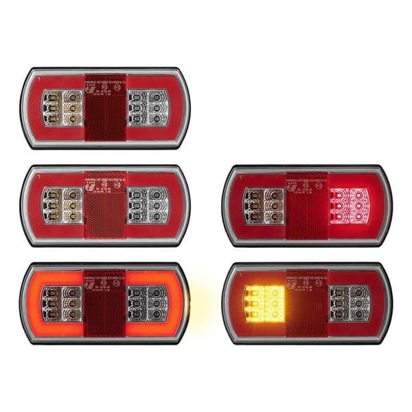 Baklykta 5 funktion 225 x 105 mm 43LED vänster