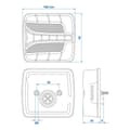 Miniatyrbillede 7 af 7: Baglygte 4 funktion 106 x 99 mm LED venstre