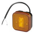 Miniatyrbilde 1 av 7: Sidemarkeringslampe 12/24V rav 65 x 65 mm LED