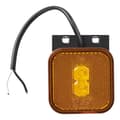 Miniatyrbillede 3 af 7: Sidemarkeringslygte 12/24V rav 65 x 65 mm LED med holder