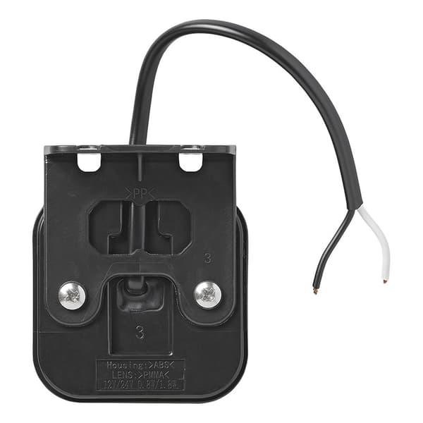 Sidemarkeringslygte 12/24V rav 65 x 65 mm LED med holder