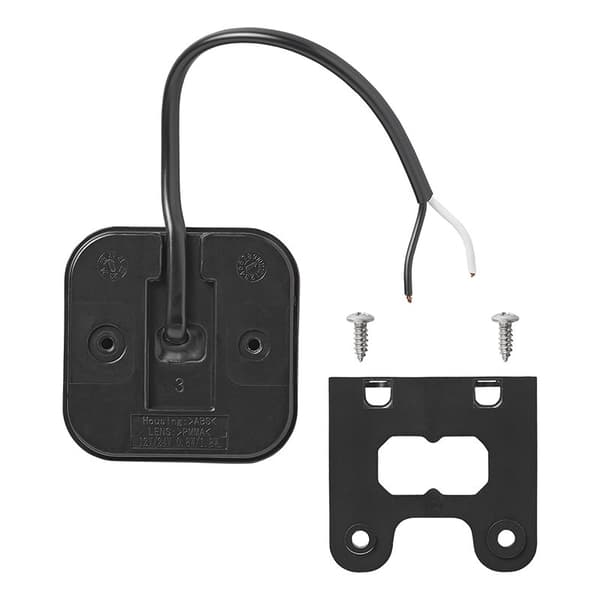 Sidemarkeringslygte 12/24V rav 65 x 65 mm LED med holder