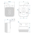 Miniatyrbillede 7 af 7: Sidemarkeringslygte 12/24V rav 65 x 65 mm LED med holder
