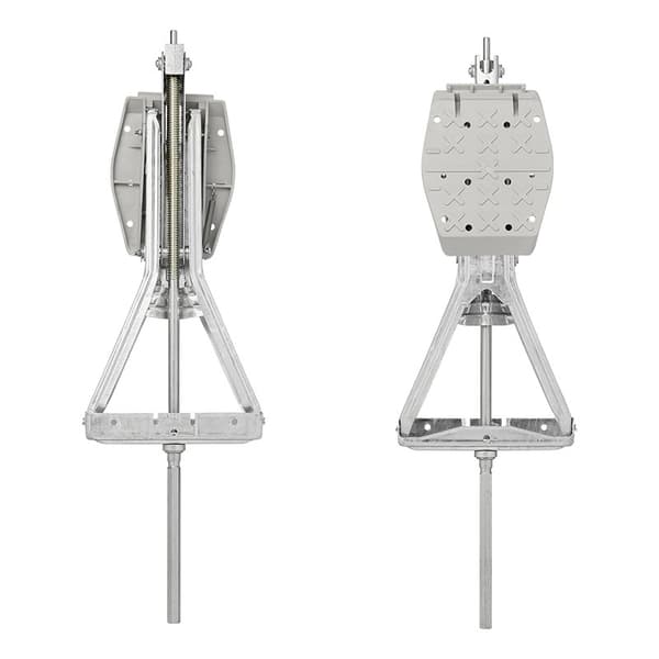 Kulma vakaa 1000kg 605x280mm K:430mm sis. tukijalka ja pidennetty tasoitusmekanismi