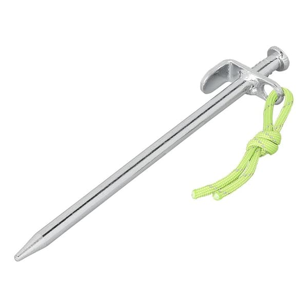 Bergpinne 20 cm galvanisert stål med L-krok Heavy Duty