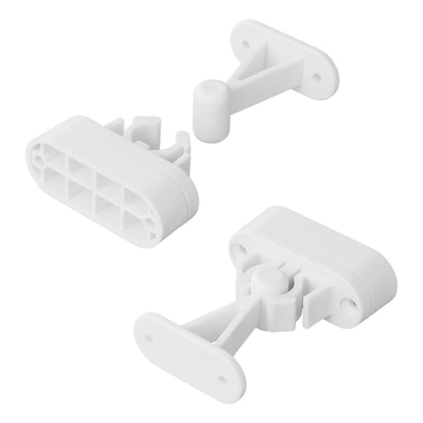 Dörrfångare med flexibel klämma 2-delad vit