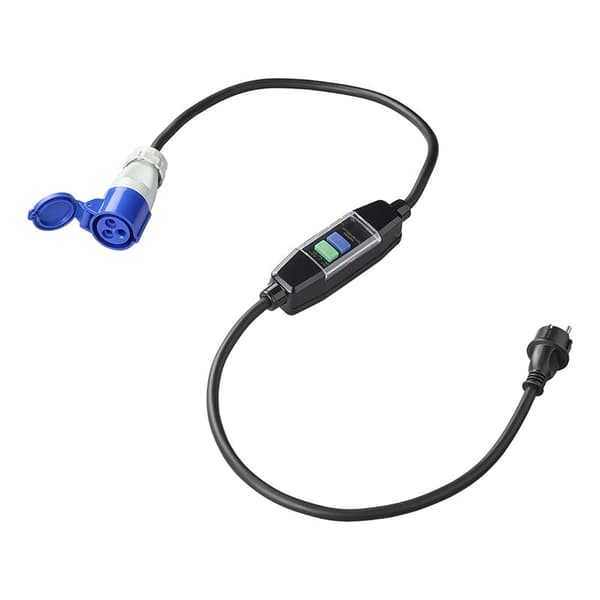 Adapterkabel 150cm 3x 2,5mm² fra Schuko til CEE + fejlstrømsenhed