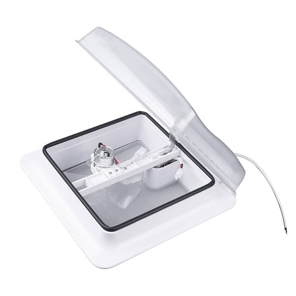 Taglem 280x280 mm uden permanent ventilation transparent med ventilator