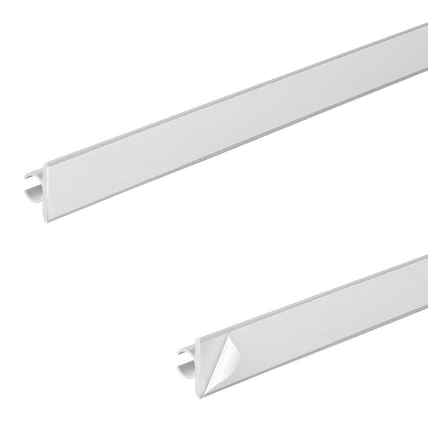 Teltskinne aluminium 90° 120 x 2,5 cm selvklebende - sett med 3 stk.