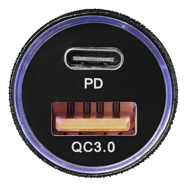 USB hurtiglader type A + C 2-veis 12/24V 3100mA