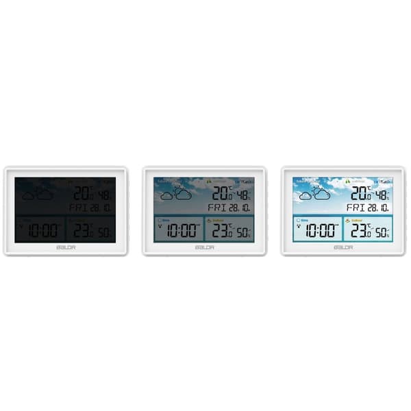 Vejrstation med display BD-909 hvid